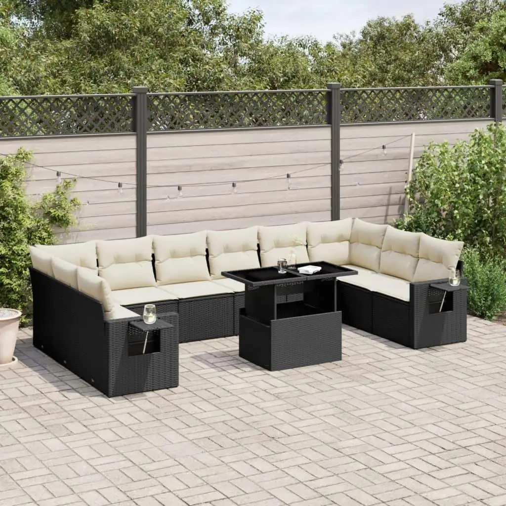 Elegant Black and Cream Garden Sofa Set Outdoor Seating Comfortable Durable Furniture for Patio Yard Balcony
Elegant Black and Cream Garden Sofa Set Outdoor Seating Comfortable Durable Furniture for Patio Yard Balcony