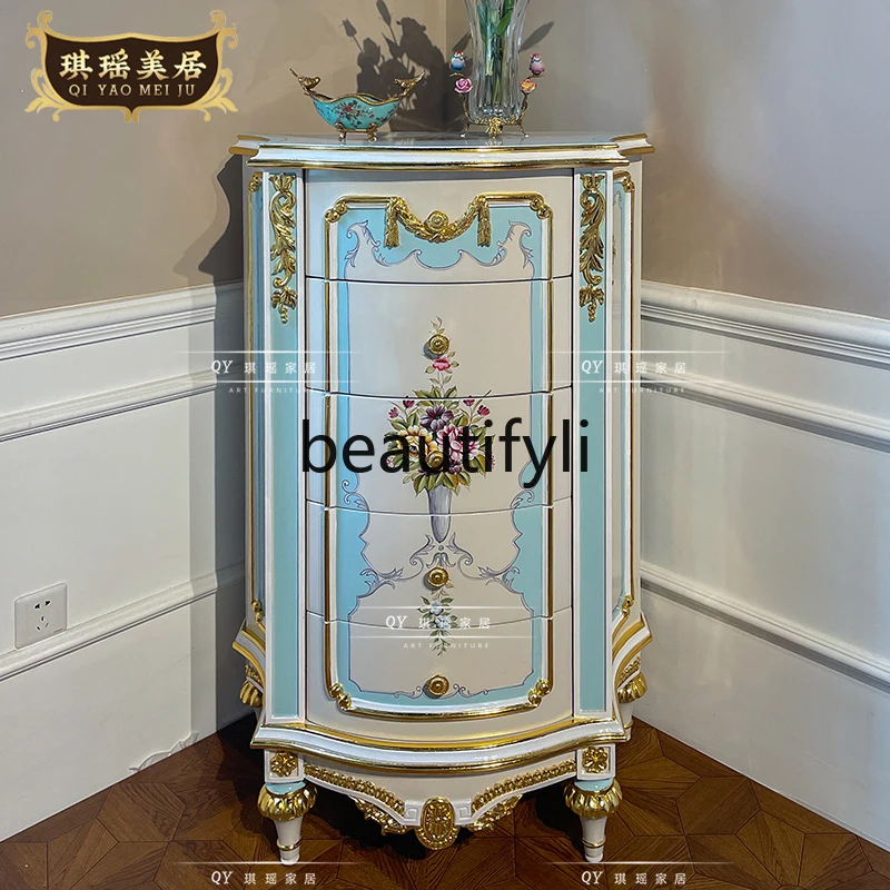 European simple painted chest of drawers solid wood storage cabinet chest of drawers modern light luxury chest of drawers
European simple painted chest of drawers solid wood storage cabinet chest of drawers modern light luxury chest of drawers