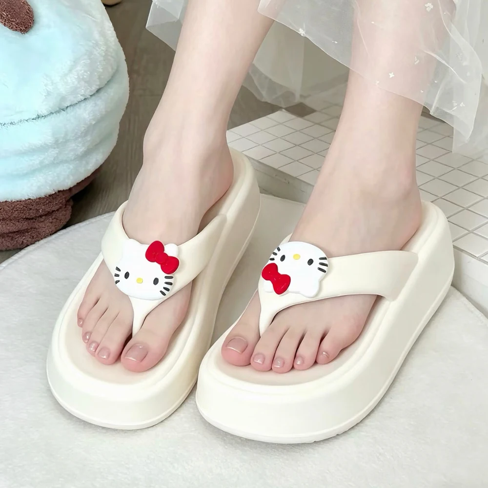 Kawaii Sanrio Hello Kitty Pochacco Slipper Women Kuromi Flip-Flops Thick Sole Women's Legged Summer Non-Slip Beach Sandals Gift
Kawaii Sanrio Hello Kitty Pochacco Slipper Women Kuromi Flip-Flops Thick Sole Women's Legged Summer Non-Slip Beach Sandals Gift