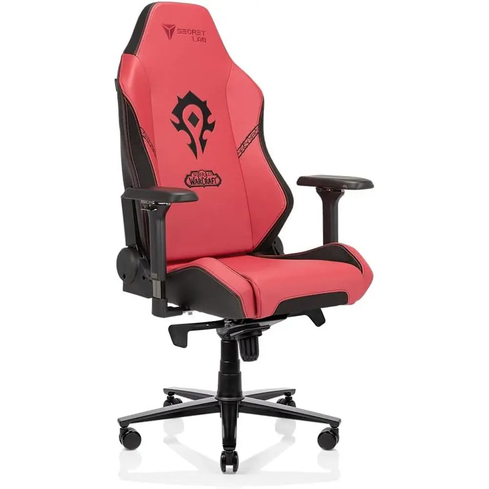 Эргономичное компьютерное кресло с откидной спинкой - удобное, с высокой спинкой, регулируемыми подлокотниками, поддержкой поясницы и шеи - красно-черная искусственная кожа
Эргономичное компьютерное кресло с откидной спинкой - удобное, с высокой спинкой, регулируемыми подлокотниками, поддержкой поясницы и шеи - красно-черная искусственная кожа