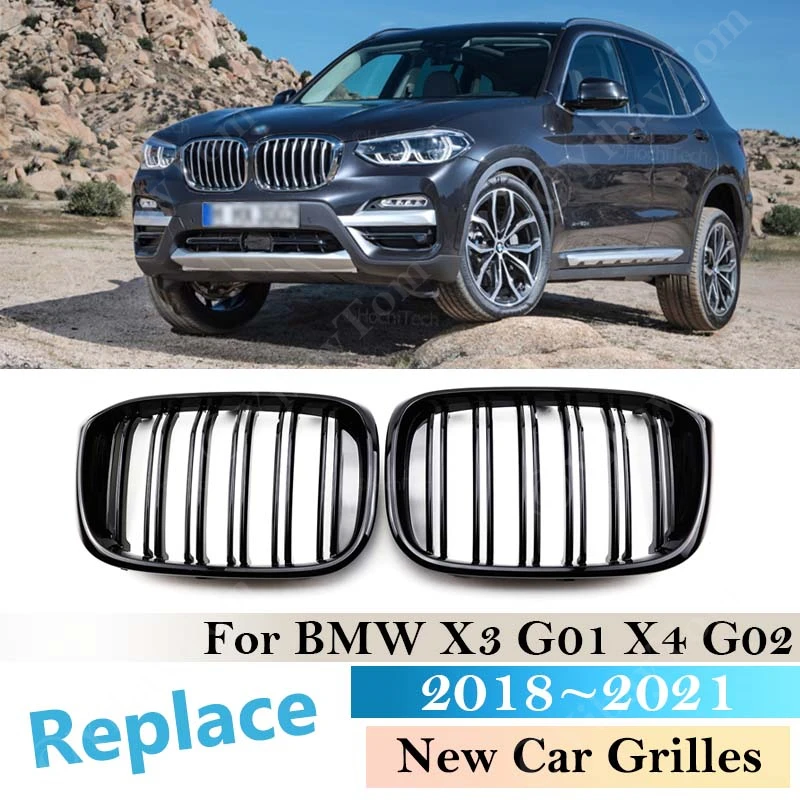 High Quality ABS For BMW X3 G01 X4 G02 2018 ~ 2021 Car Accessories Front Kidney Grille Dual Slat Grilles Black Multi Color 2019
High Quality ABS For BMW X3 G01 X4 G02 2018 ~ 2021 Car Accessories Front Kidney Grille Dual Slat Grilles Black Multi Color 2019