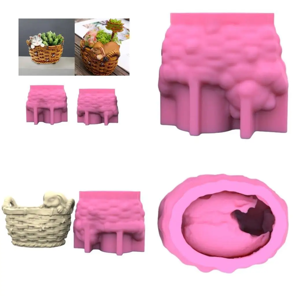 31BB Handmade Mini Flower Vase Mould Succulents Planter Casting Mold Woven Flower Basket Molds Hanadmade Gift for Plant Lover
31BB Handmade Mini Flower Vase Mould Succulents Planter Casting Mold Woven Flower Basket Molds Hanadmade Gift for Plant Lover