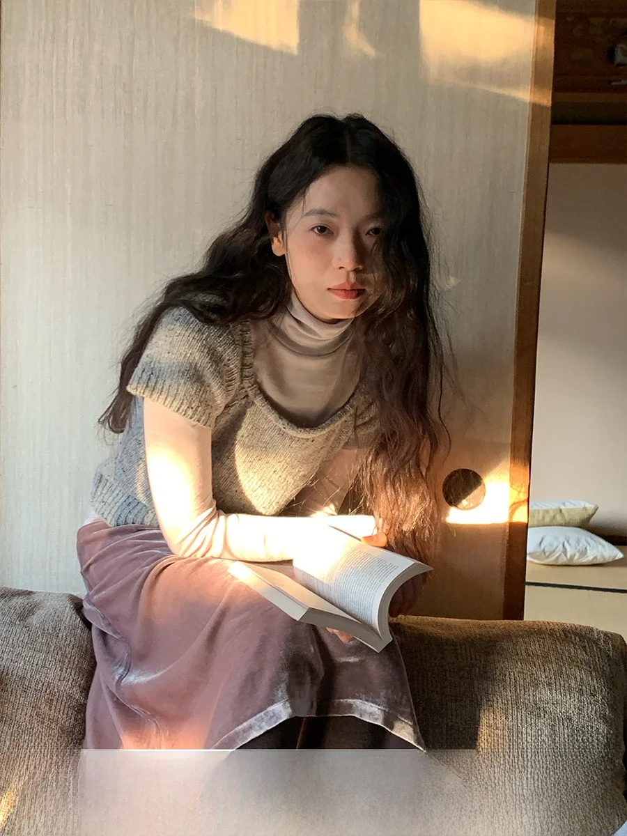 Special Fine Beau Knitted Wool Sweater Square Collar ort Sve Six-In-One Color Dot Ladies Vintage Sle Knittedwear
Special Fine Beau Knitted Wool Sweater Square Collar ort Sve Six-In-One Color Dot Ladies Vintage Sle Knittedwear