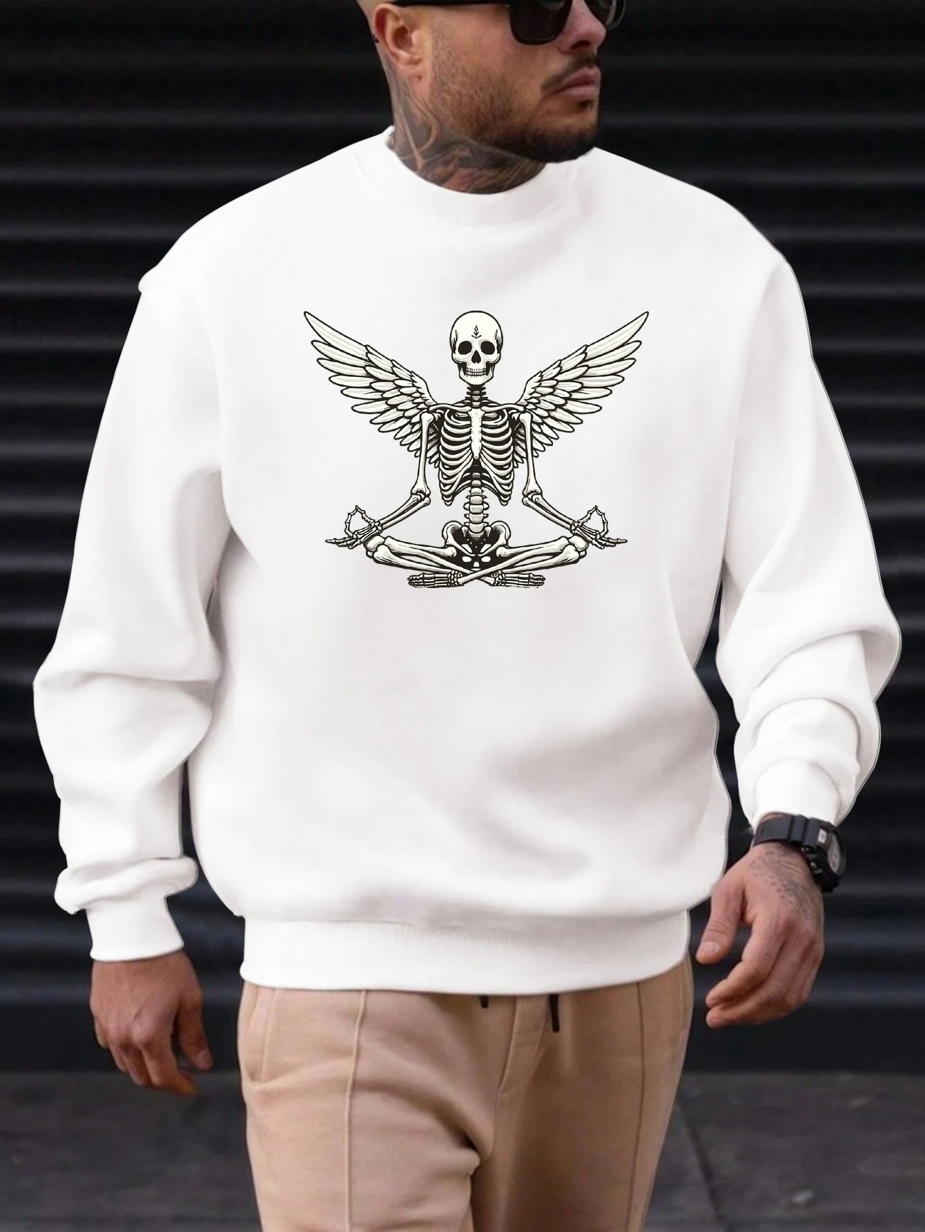 2025 New Sweatshirt For Men's Skull Wings Pattern Printing Cotton Round Neck Fashion Casual High Quality Daily Top Clothing
2025 New Sweatshirt For Men's Skull Wings Pattern Printing Cotton Round Neck Fashion Casual High Quality Daily Top Clothing