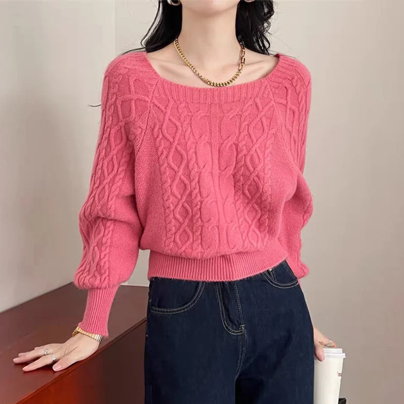 Elegant Solid Color Square Collar Pullovers Women Autumn Winter Vintage Twist Warm Knitted Sweater Waist Corset Long Sleeve Tops
Elegant Solid Color Square Collar Pullovers Women Autumn Winter Vintage Twist Warm Knitted Sweater Waist Corset Long Sleeve Tops