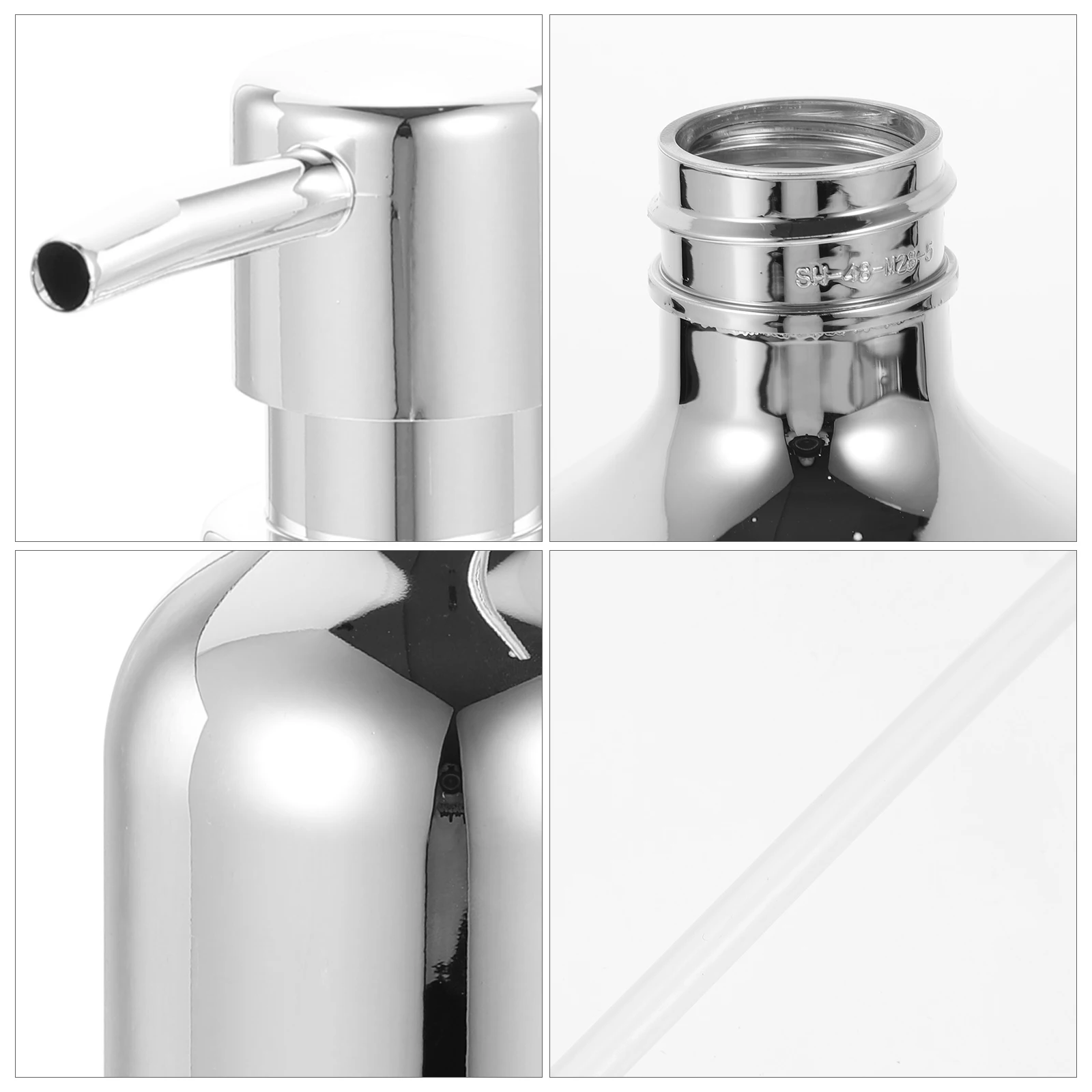 2 шт. дозатор мыла для ванной комнаты, пресс-бутылка, бутылки с насосом для шампуня, многоразовые, серебристые, Pp 
2 шт. дозатор мыла для ванной комнаты, пресс-бутылка, бутылки с насосом для шампуня, многоразовые, серебристые, Pp