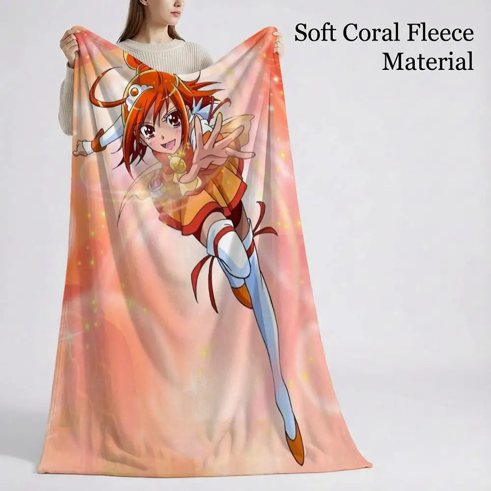 Плед Smile Precures из мягкого кораллового флиса, 310 г/м², пушистый, теплый, для дивана, кровати, кушетки, декора спальни
Плед Smile Precures из мягкого кораллового флиса, 310 г/м², пушистый, теплый, для дивана, кровати, кушетки, декора спальни