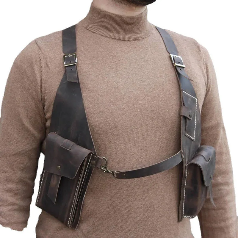 Outdoor Medieval Stpunk Retro PU Leather Double oulder Underarm Crossbody Bag Cloud Sle Motorcycle Bag Waable
Outdoor Medieval Stpunk Retro PU Leather Double oulder Underarm Crossbody Bag Cloud Sle Motorcycle Bag Waable