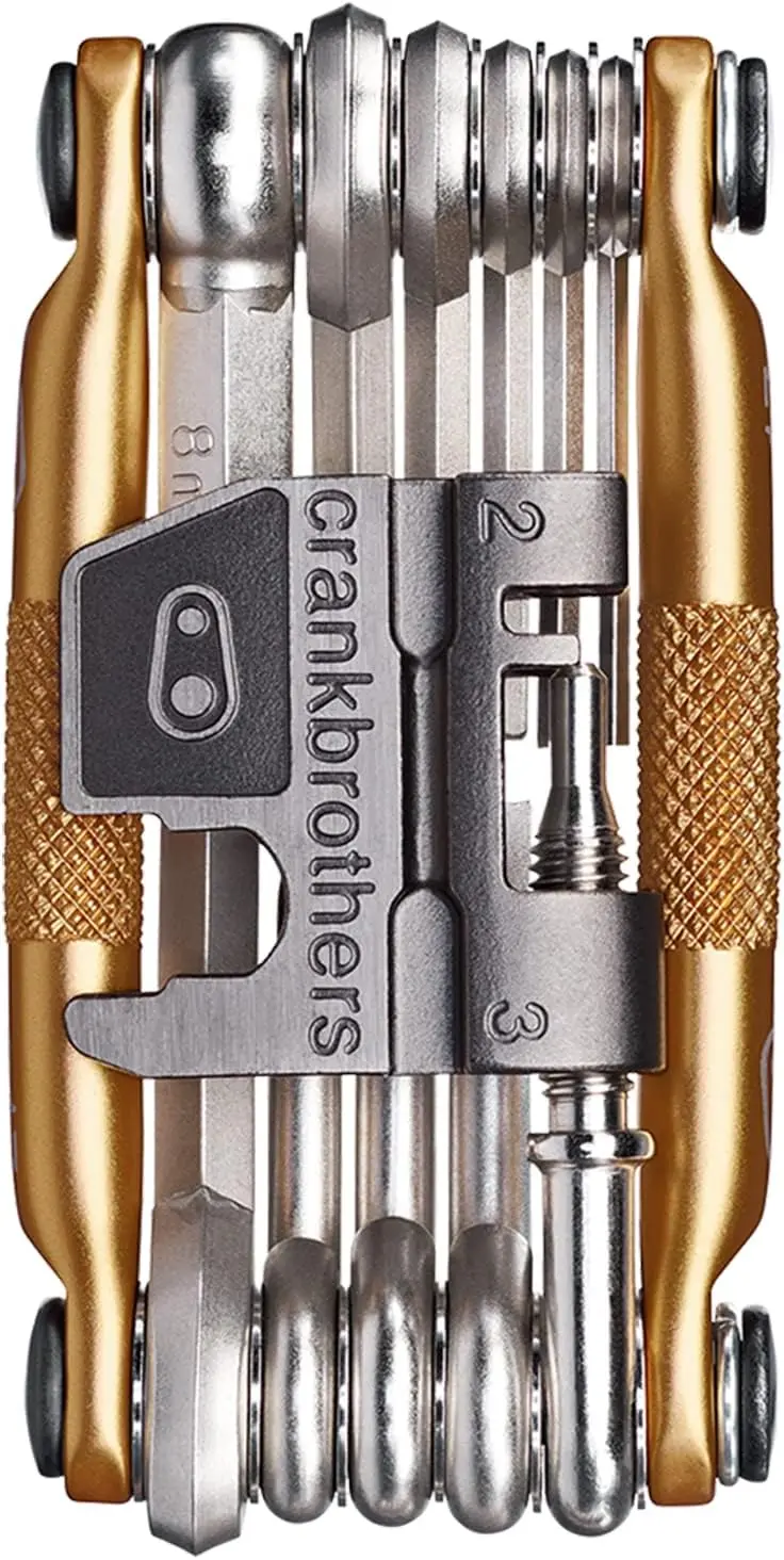 17-in-1 Gold Multi Tool for Bike Repair, Chain Tool, Hex & Torx Wrenches
17-in-1 Gold Multi Tool for Bike Repair, Chain Tool, Hex & Torx Wrenches