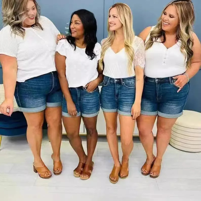 Women's Casual Denim Shorts Independent Station Ladies Activity Pants Short Length Jeans High Waist Three-quarter Length Trou...
Women's Casual Denim Shorts Independent Station Ladies Activity Pants Short Length Jeans High Waist Three-quarter Length Trou...