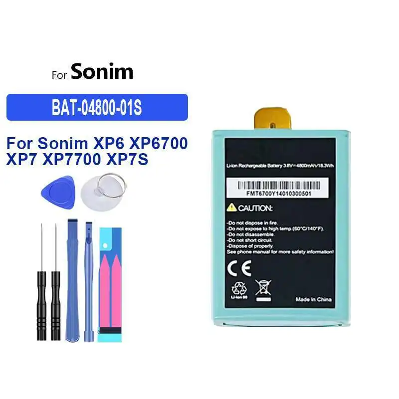 Аккумулятор мобильного телефона Bat-04800-01S 4800 мАч для Sonim XP6, XP6700, XP7, XP7700, XP7S
Аккумулятор мобильного телефона Bat-04800-01S 4800 мАч для Sonim XP6, XP6700, XP7, XP7700, XP7S