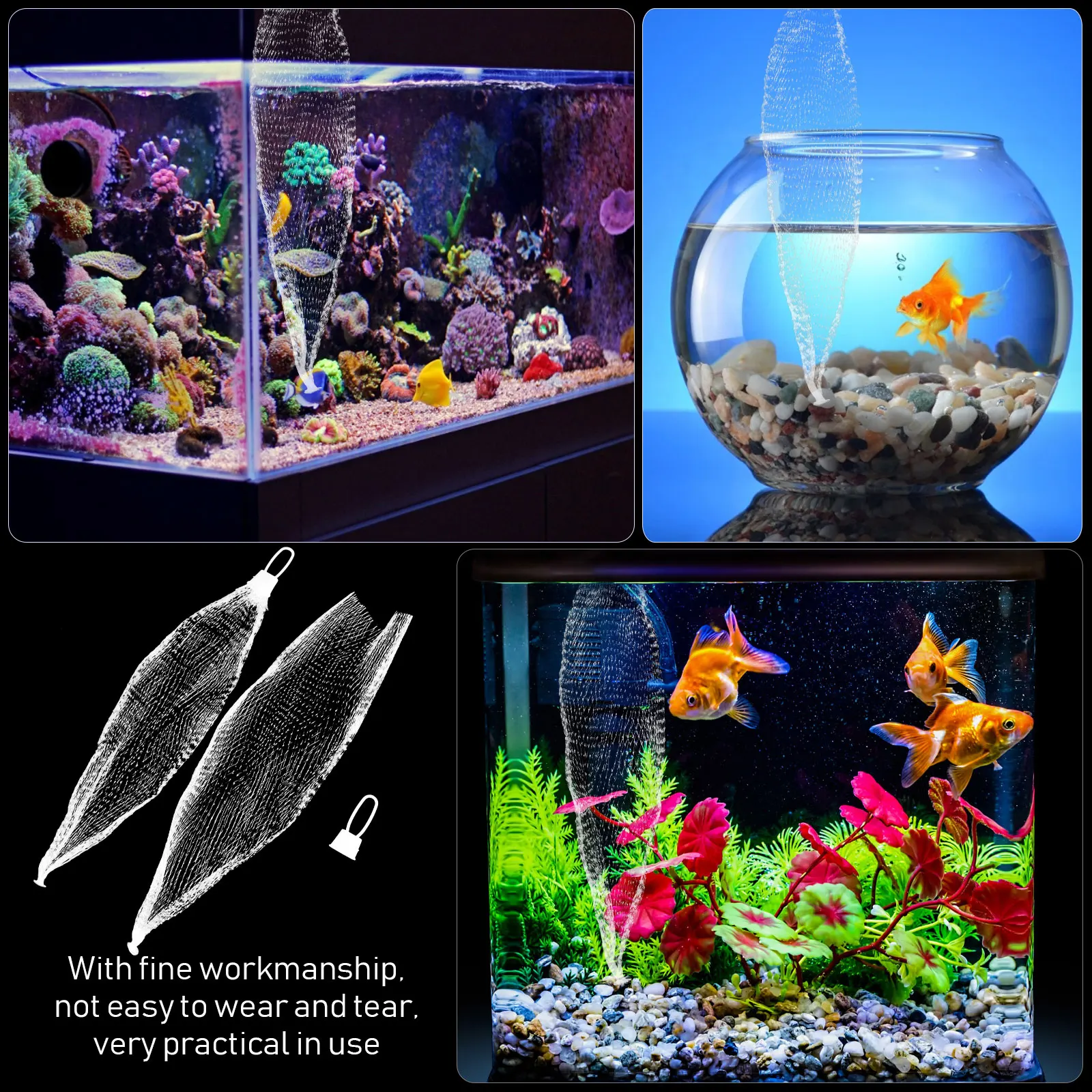 10PCS Filter Aquarium Reliable Material Fish Tank Mesh Filtration Accessory Plastic Easy Aquarium Mesh Filter Bag Practical 
10PCS Filter Aquarium Reliable Material Fish Tank Mesh Filtration Accessory Plastic Easy Aquarium Mesh Filter Bag Practical