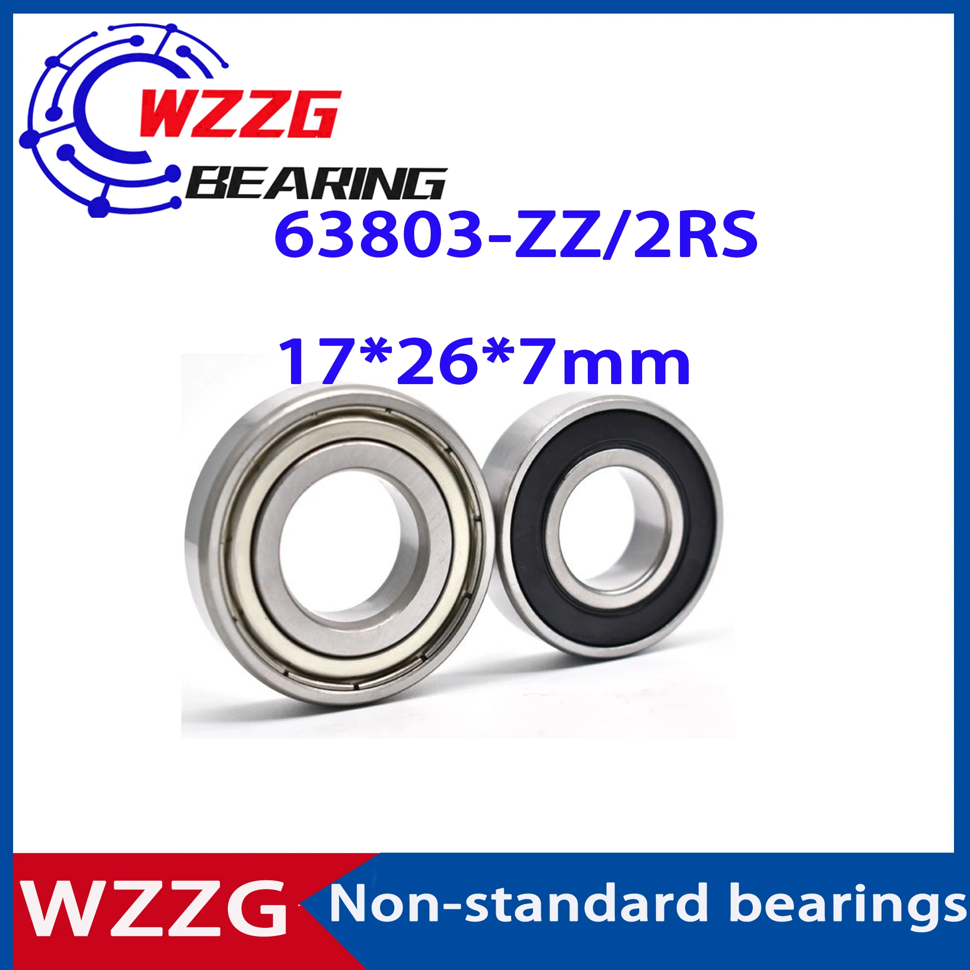 WZZG 10PCS 6803W7 Non-standard widening bearings 17267 63803ZZ 63803-2RS 17*26*7mm
WZZG 10PCS 6803W7 Non-standard widening bearings 17267 63803ZZ 63803-2RS 17*26*7mm