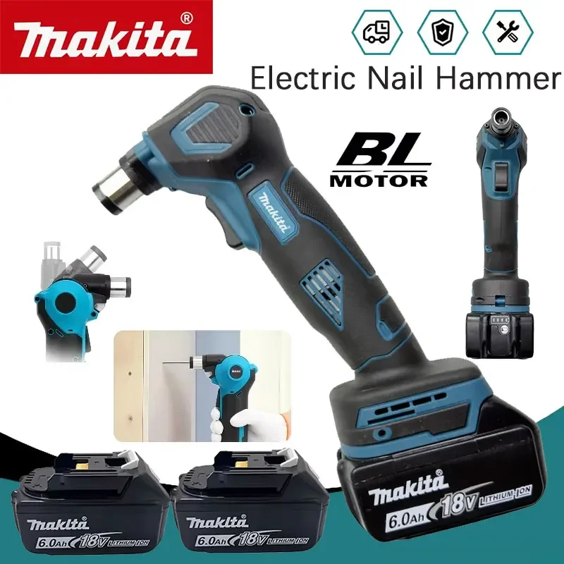 Makita Cordless Auto Hammer Palm Nailer Electric Nail Hammer 19000 RPM Rechargeable Handheld Power Tool For 18V Battery
Makita Cordless Auto Hammer Palm Nailer Electric Nail Hammer 19000 RPM Rechargeable Handheld Power Tool For 18V Battery