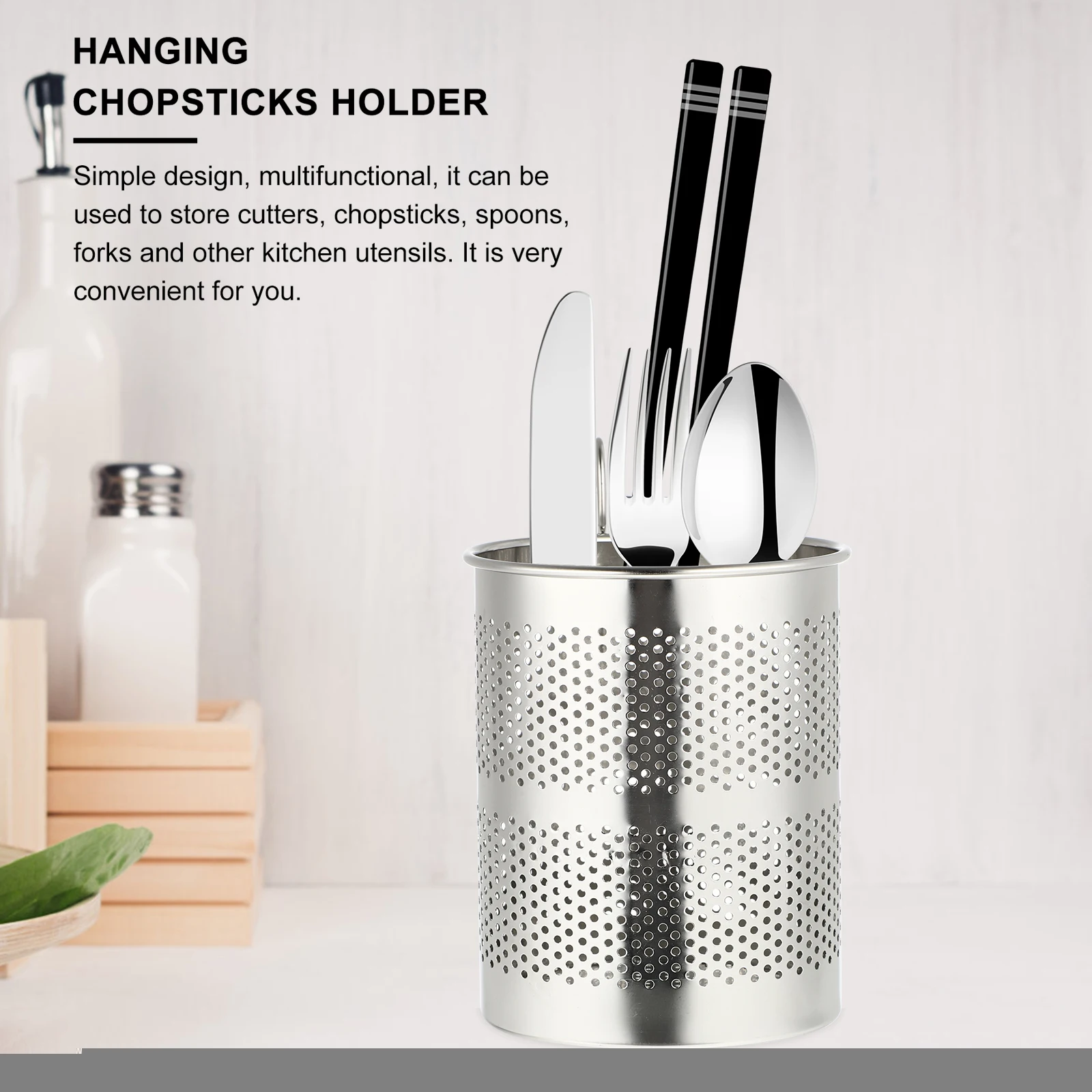 Hanging Chopstick Holder Large Capacity Stainless Steel Kitchen ganizer Cutlery Drying Rack Storage Hook Ventilation Hole Wide
Hanging Chopstick Holder Large Capacity Stainless Steel Kitchen ganizer Cutlery Drying Rack Storage Hook Ventilation Hole Wide