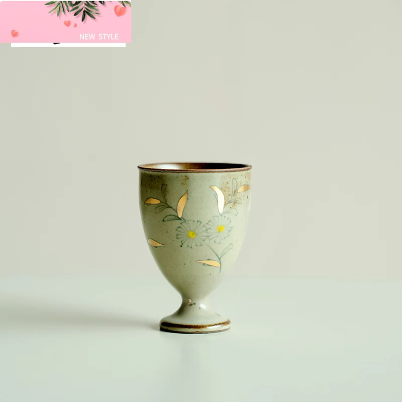 40ml Outline in Gold High Foot Cup Hand-painted Small Daisy Teacup Master Cup Meditation Cup Tea Ceremony Accessories Ornaments
40ml Outline in Gold High Foot Cup Hand-painted Small Daisy Teacup Master Cup Meditation Cup Tea Ceremony Accessories Ornaments