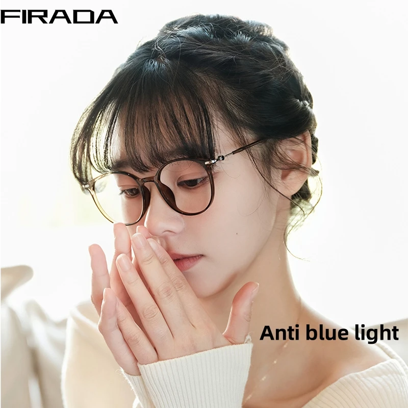 FIRADA 2024 Fashion Comfortable Eyeglasses Vintage Anti Blue Light Eyewear Round Prescription Glasses Frame For Men Women D8007H
FIRADA 2024 Fashion Comfortable Eyeglasses Vintage Anti Blue Light Eyewear Round Prescription Glasses Frame For Men Women D8007H
