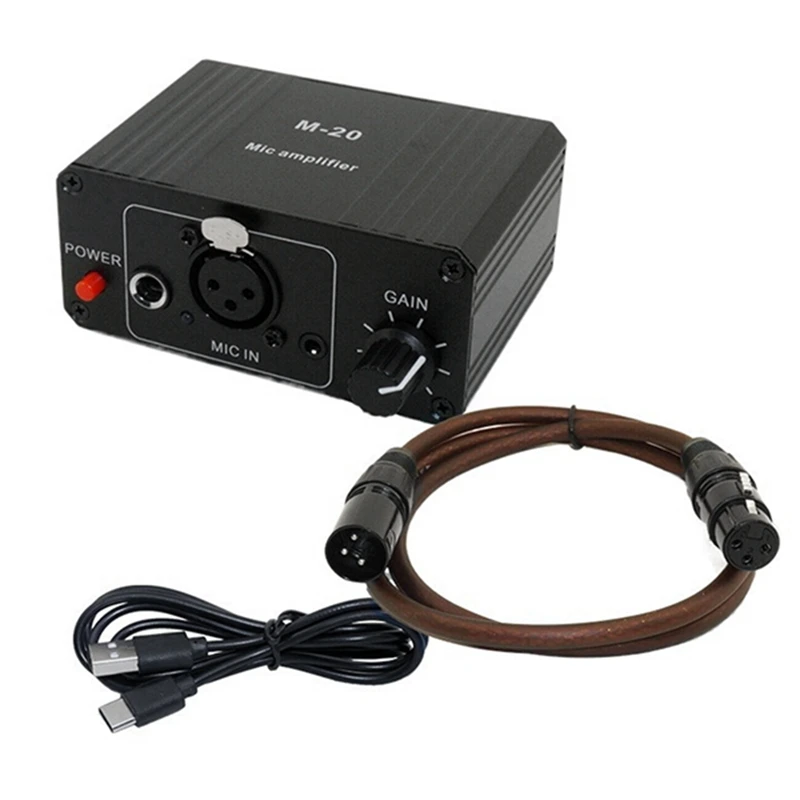 AIAI Dynamic Microphone Condenser Mic Amplifier M-20 Audio 48V Phantom Power Charging Black For Live Sound Card Speaker
AIAI Dynamic Microphone Condenser Mic Amplifier M-20 Audio 48V Phantom Power Charging Black For Live Sound Card Speaker