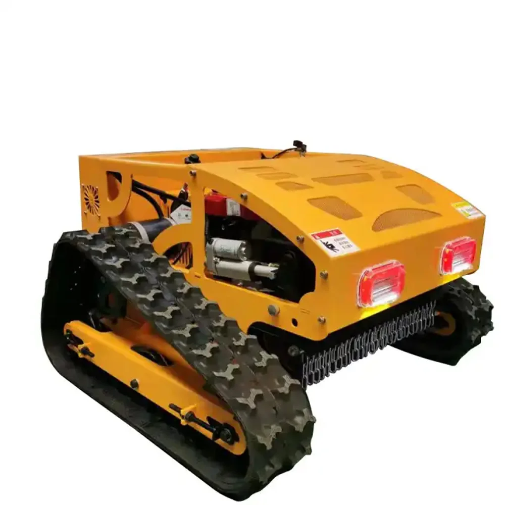 Rubber Crawler Robot Gasoline Self Propelled Garden Remote Control Lawn Mower for Sale
Rubber Crawler Robot Gasoline Self Propelled Garden Remote Control Lawn Mower for Sale