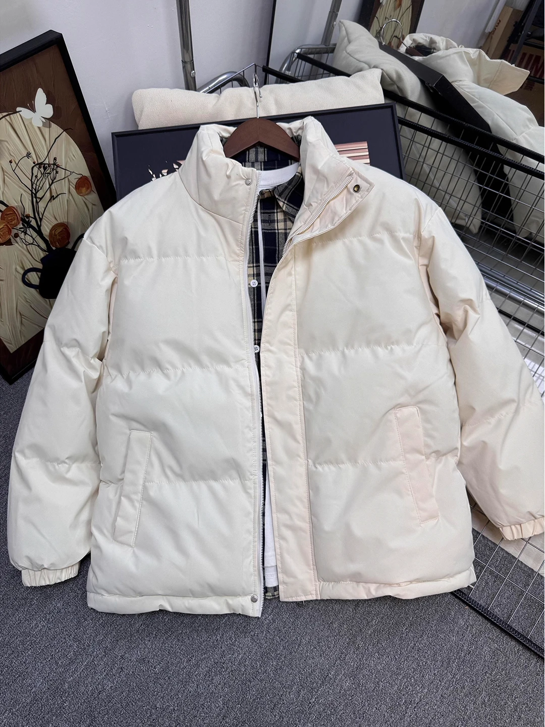 Men's ort down Cotton Jaet Stand Collar Bread Sle Warmth Winter Coat Du Feather Filling Ci Casual Outerwear
Men's ort down Cotton Jaet Stand Collar Bread Sle Warmth Winter Coat Du Feather Filling Ci Casual Outerwear