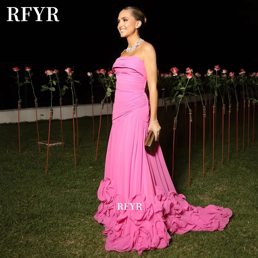 RFYR Fuchsia A Line Prom Dress with Pleats 3D Flowers Party Dress A Line Evening Dress Gala Dress vestidos de fiesta Customized
RFYR Fuchsia A Line Prom Dress with Pleats 3D Flowers Party Dress A Line Evening Dress Gala Dress vestidos de fiesta Customized
