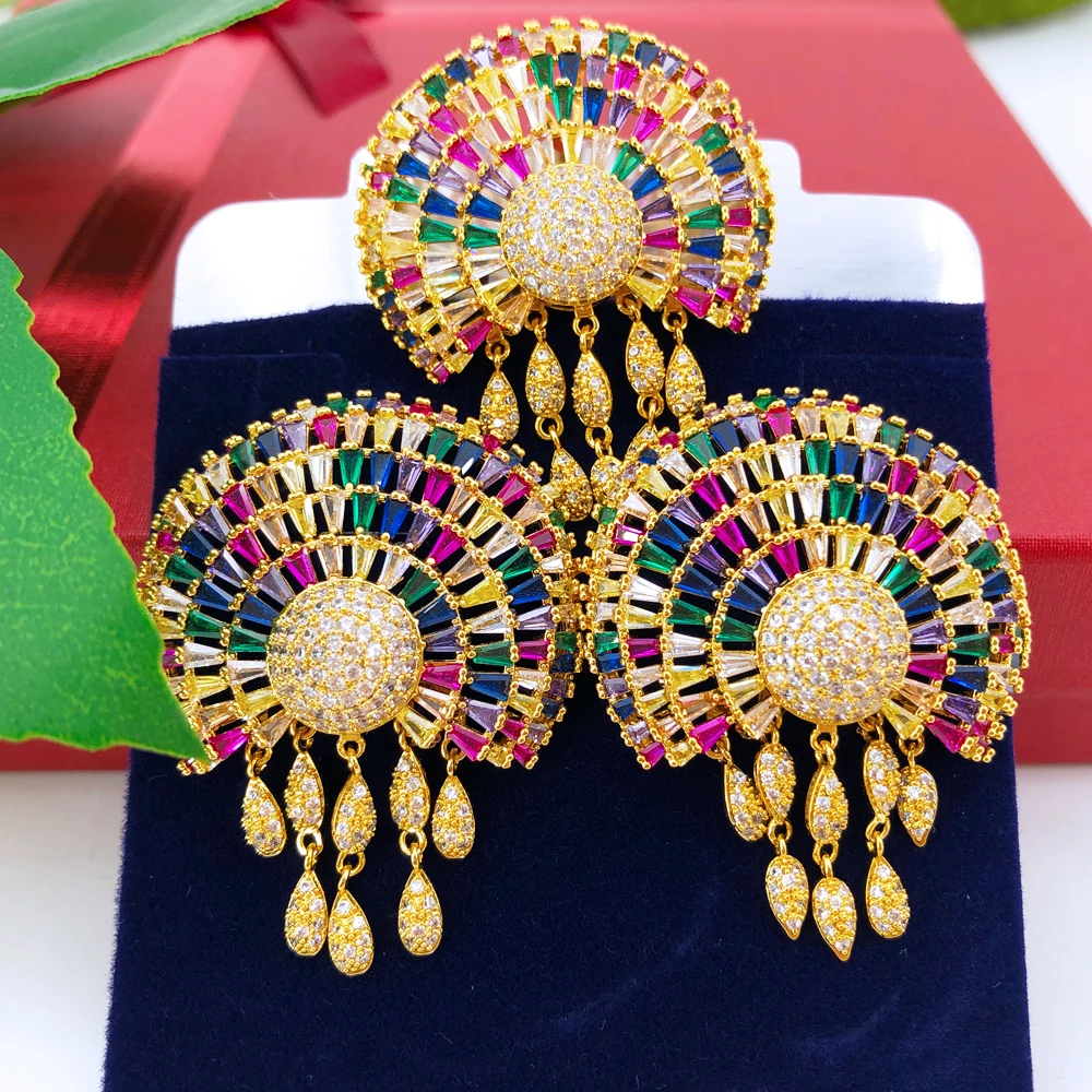 Missvikki Noble Bridal Wedding Big Round Drop Pendant Earrings Necklace Jewelry Set Fine Super CZ New Design Fashion Accessories
Missvikki Noble Bridal Wedding Big Round Drop Pendant Earrings Necklace Jewelry Set Fine Super CZ New Design Fashion Accessories