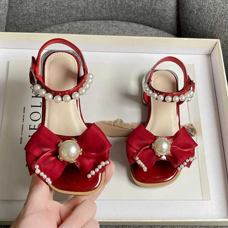 Children Sandals 2023 New Cute Lace Bow Pearls Versatile Casual Shoes Kids Fashion Performance Mary Janes for Party Wedding Show
Children Sandals 2023 New Cute Lace Bow Pearls Versatile Casual Shoes Kids Fashion Performance Mary Janes for Party Wedding Show