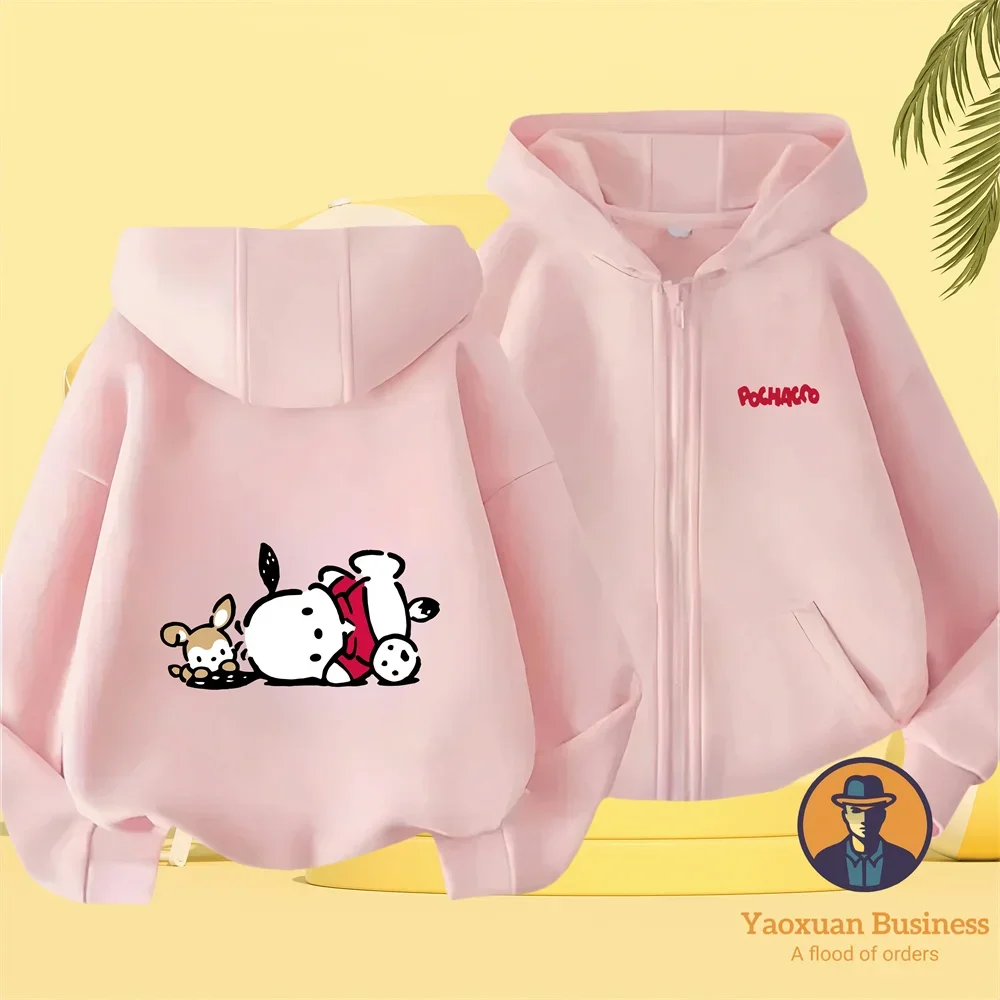 2026 Boys Girls Autumn Winter Basic Pure Cotton Zip Up Hoodie Pochacco Cute Anime Print
2026 Boys Girls Autumn Winter Basic Pure Cotton Zip Up Hoodie Pochacco Cute Anime Print