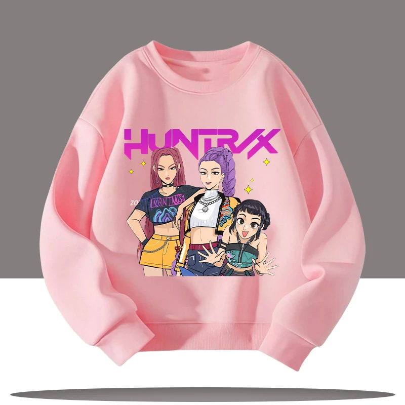 K-pop Demon Hunters new children's crew-neck sports shirt - cute girl casual top - children's clothing with cartoon print
K-pop Demon Hunters new children's crew-neck sports shirt - cute girl casual top - children's clothing with cartoon print
