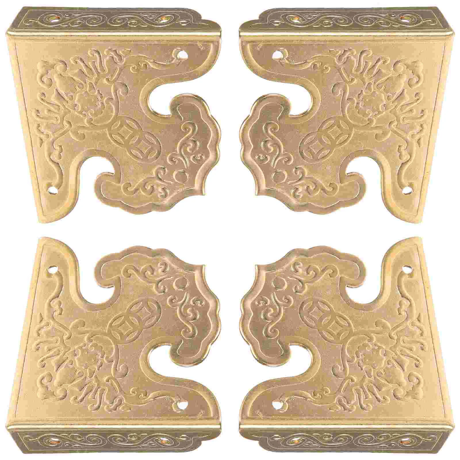 4pcs Brass Printed Right Angle Chinese Style Corner Protectors for Wooden Boxes 4CM 11.2G Lightweight
4pcs Brass Printed Right Angle Chinese Style Corner Protectors for Wooden Boxes 4CM 11.2G Lightweight