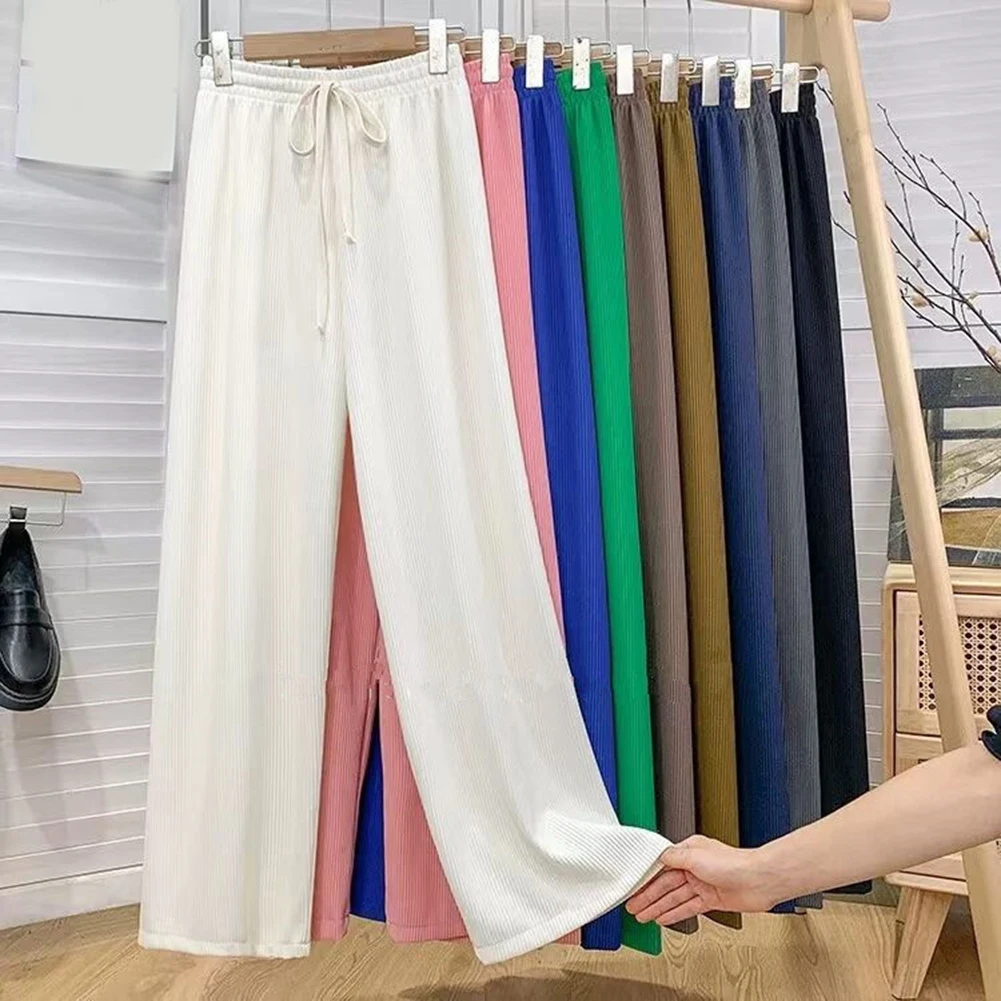 Pants Trousers Daily Holiday Casual Cool Drawstring Elastic Waist Ice Silk Polyester Spring Wide-Leg Universal
Pants Trousers Daily Holiday Casual Cool Drawstring Elastic Waist Ice Silk Polyester Spring Wide-Leg Universal