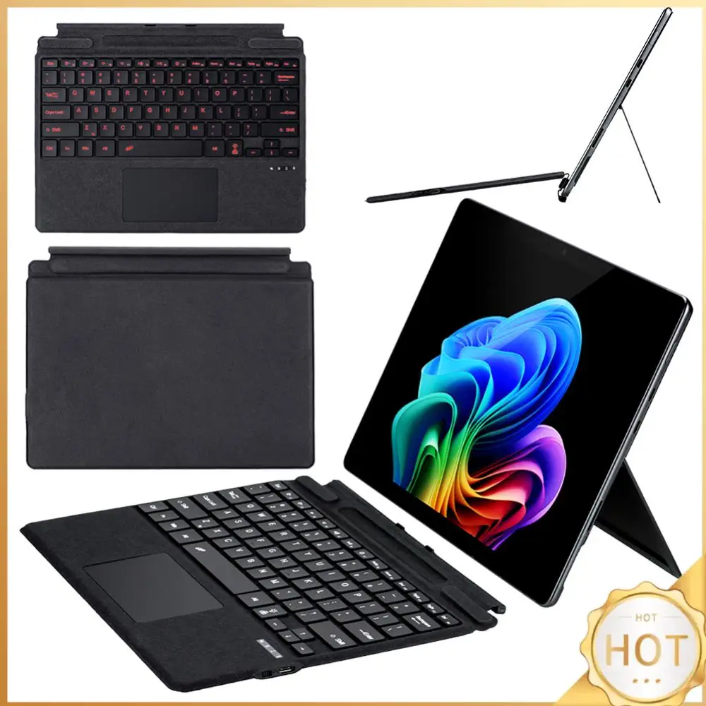 Bluetooth-Compatible Magnetic Wireless Keyboard with Touchpad Portable Magnetic Keyboard for Surface Pro8/9/X/10/11 Computers
Bluetooth-Compatible Magnetic Wireless Keyboard with Touchpad Portable Magnetic Keyboard for Surface Pro8/9/X/10/11 Computers
