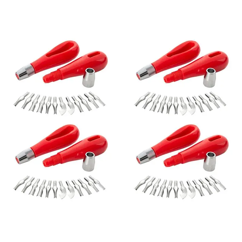 A01F-Linoleum Cutter Set, 8 Sets Craft Lino Cutters With 24 Assorted Blades For Lino Cutting And Crafting, Carvings
A01F-Linoleum Cutter Set, 8 Sets Craft Lino Cutters With 24 Assorted Blades For Lino Cutting And Crafting, Carvings