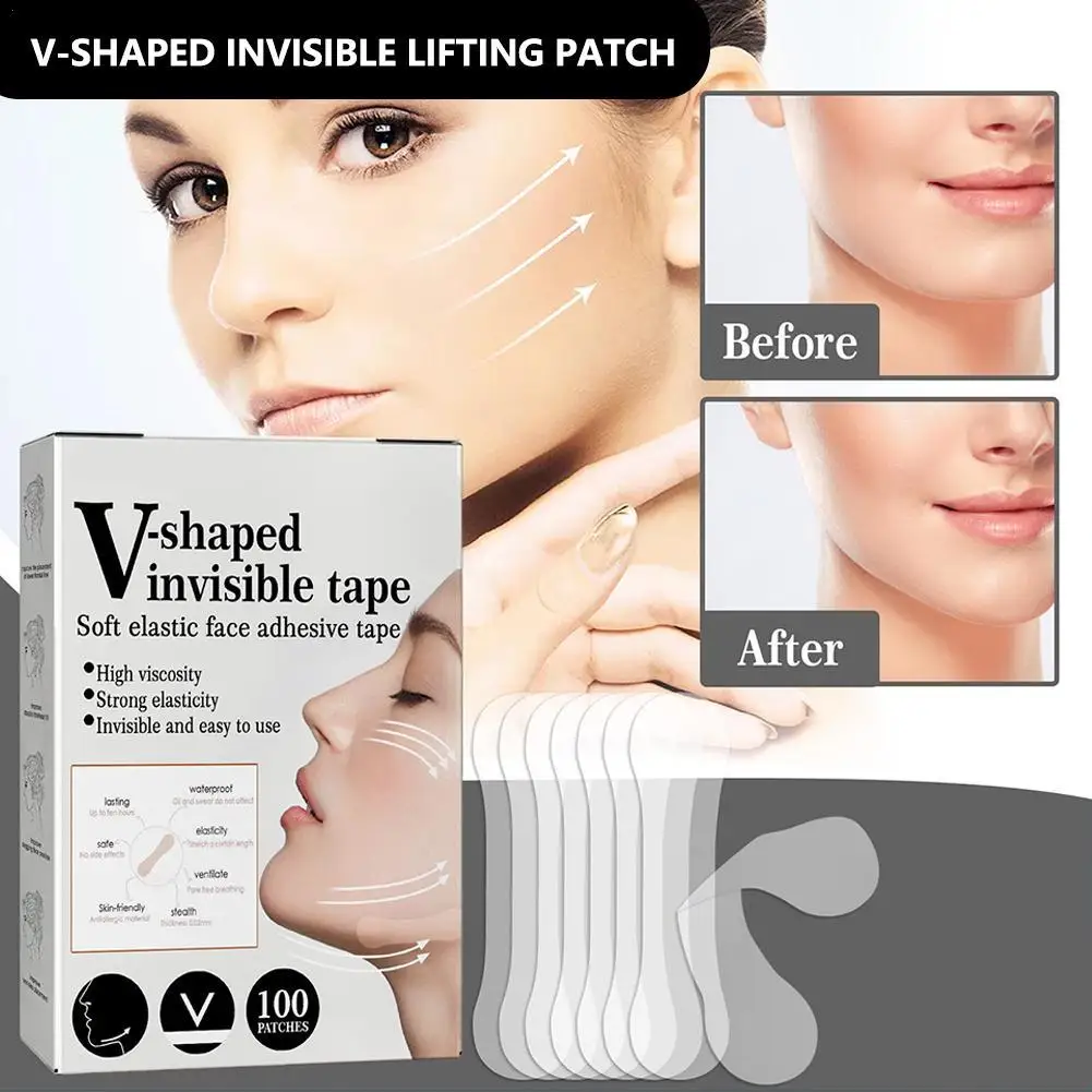 100Pcs Lifting Face Stickers Invisible Transparent Thin Face Patches Lift Tools V-Shape Face Wrinkle Sagging Skin Adhesive Tape
100Pcs Lifting Face Stickers Invisible Transparent Thin Face Patches Lift Tools V-Shape Face Wrinkle Sagging Skin Adhesive Tape