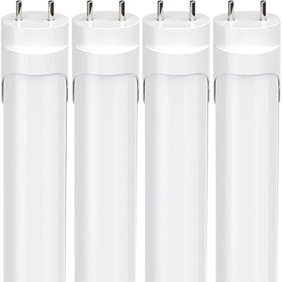 Dimmable T8 LED Type B Light Bulbs 4 Feet 3120+Lumens 5000K Daylight White 24W 65W Equivalent 4Feet Fluorescent Tube Replacemen
Dimmable T8 LED Type B Light Bulbs 4 Feet 3120+Lumens 5000K Daylight White 24W 65W Equivalent 4Feet Fluorescent Tube Replacemen
