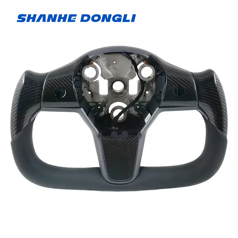 Customized Carbon Fiber Leather Yoke with Heated Steering Wheels For Tesla Model Y 2019-2023 New Style for 2020+ Model3
Customized Carbon Fiber Leather Yoke with Heated Steering Wheels For Tesla Model Y 2019-2023 New Style for 2020+ Model3