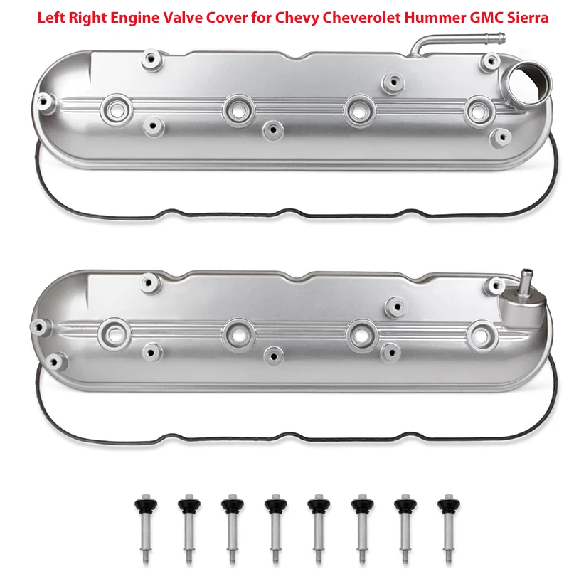 12642655 12637684 Engine Valve Cover Left Right for 1999-2008 Chevy Suburban GMC Hummer Sierra Yukon Cadillac 4.8 5.3 6.0 6.2L
12642655 12637684 Engine Valve Cover Left Right for 1999-2008 Chevy Suburban GMC Hummer Sierra Yukon Cadillac 4.8 5.3 6.0 6.2L
