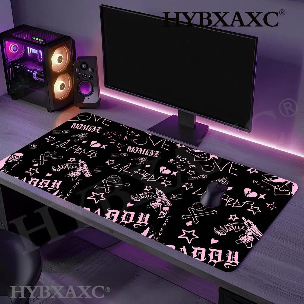 HYBXAXC Pink and Black Gothic Pattern Gaming Mouse Pad Non-Slip Rubber Base Desk Mat with Dark Aesthetic Print
HYBXAXC Pink and Black Gothic Pattern Gaming Mouse Pad Non-Slip Rubber Base Desk Mat with Dark Aesthetic Print