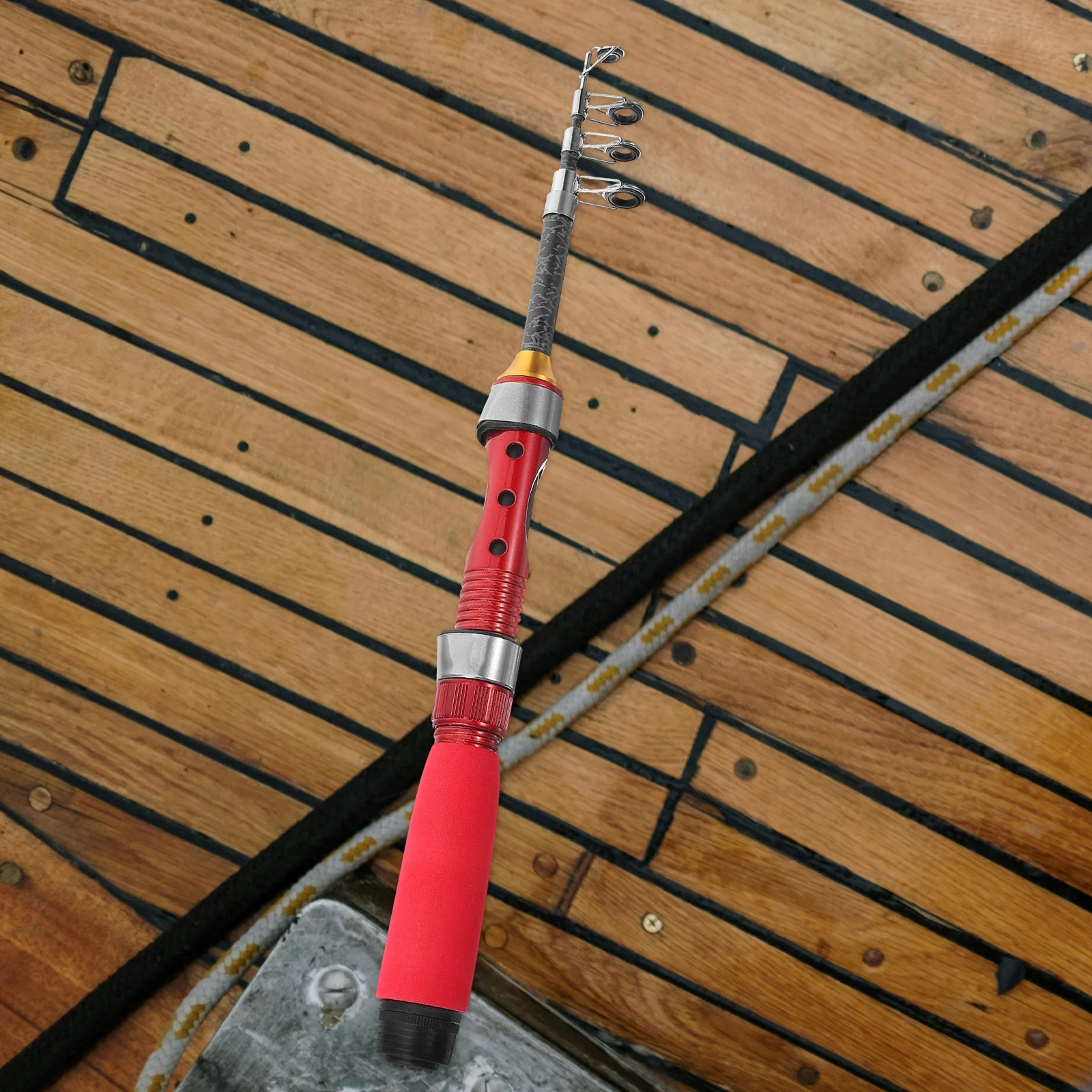 Telescopic Fishing Rod 1M FRP Portable Pole Reusable Winter Accessory Outdoor Supply Glass Fiber Reinforced Practical Long 
Telescopic Fishing Rod 1M FRP Portable Pole Reusable Winter Accessory Outdoor Supply Glass Fiber Reinforced Practical Long
