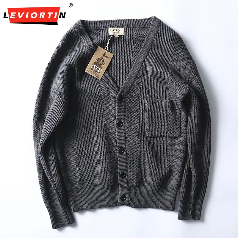 Autumn and Winter Fashionable Retro Pocket V-neck Jacquard Coarse Thread Sweater Amekhaki Cotton Thick Knitted Cardigan Coat
Autumn and Winter Fashionable Retro Pocket V-neck Jacquard Coarse Thread Sweater Amekhaki Cotton Thick Knitted Cardigan Coat
