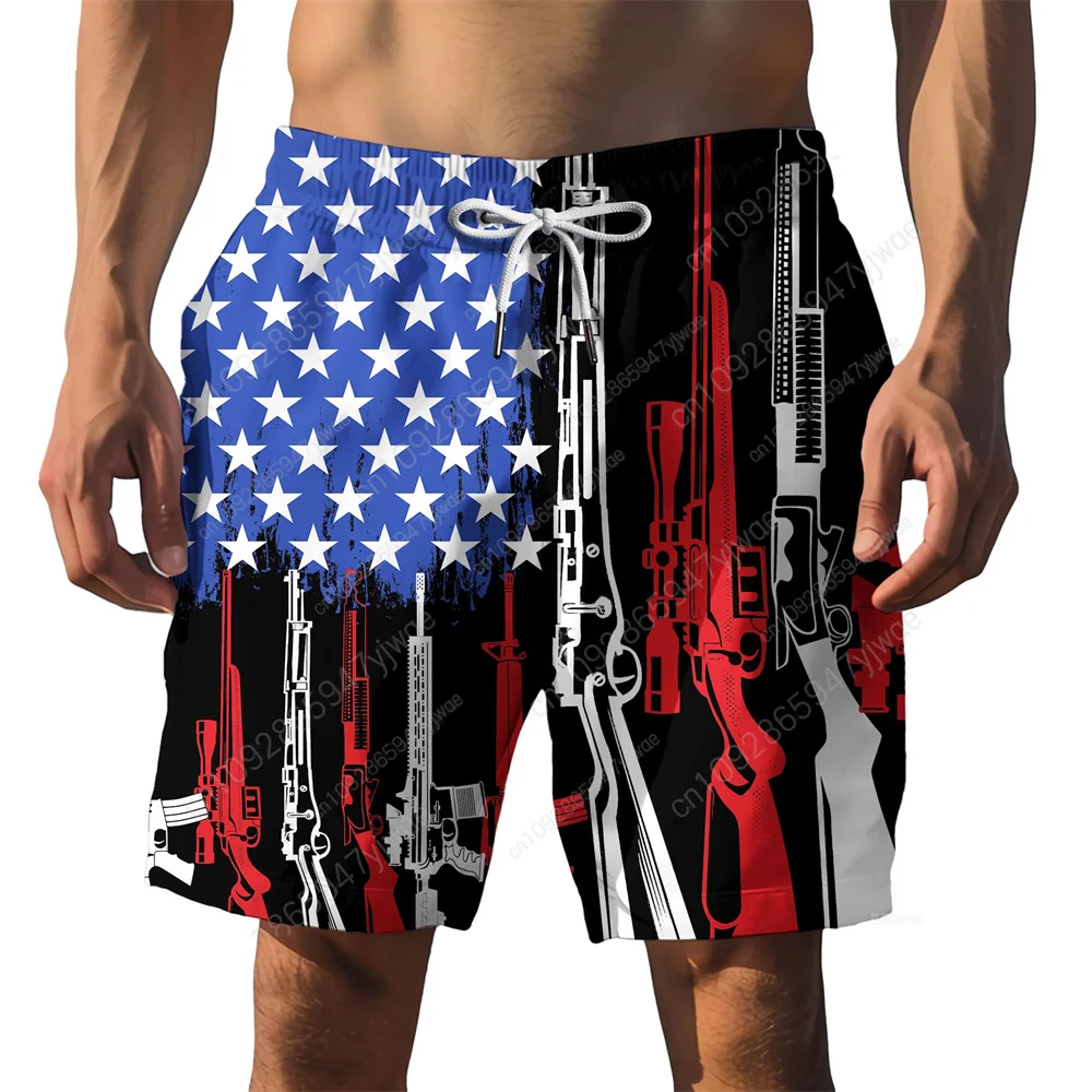 American Flag Gun Hawaiian Shorts Mens Beach Vacation Swim Trunks Funny Party Shorts Breathable Quick Drying Men Sports Shorts
American Flag Gun Hawaiian Shorts Mens Beach Vacation Swim Trunks Funny Party Shorts Breathable Quick Drying Men Sports Shorts
