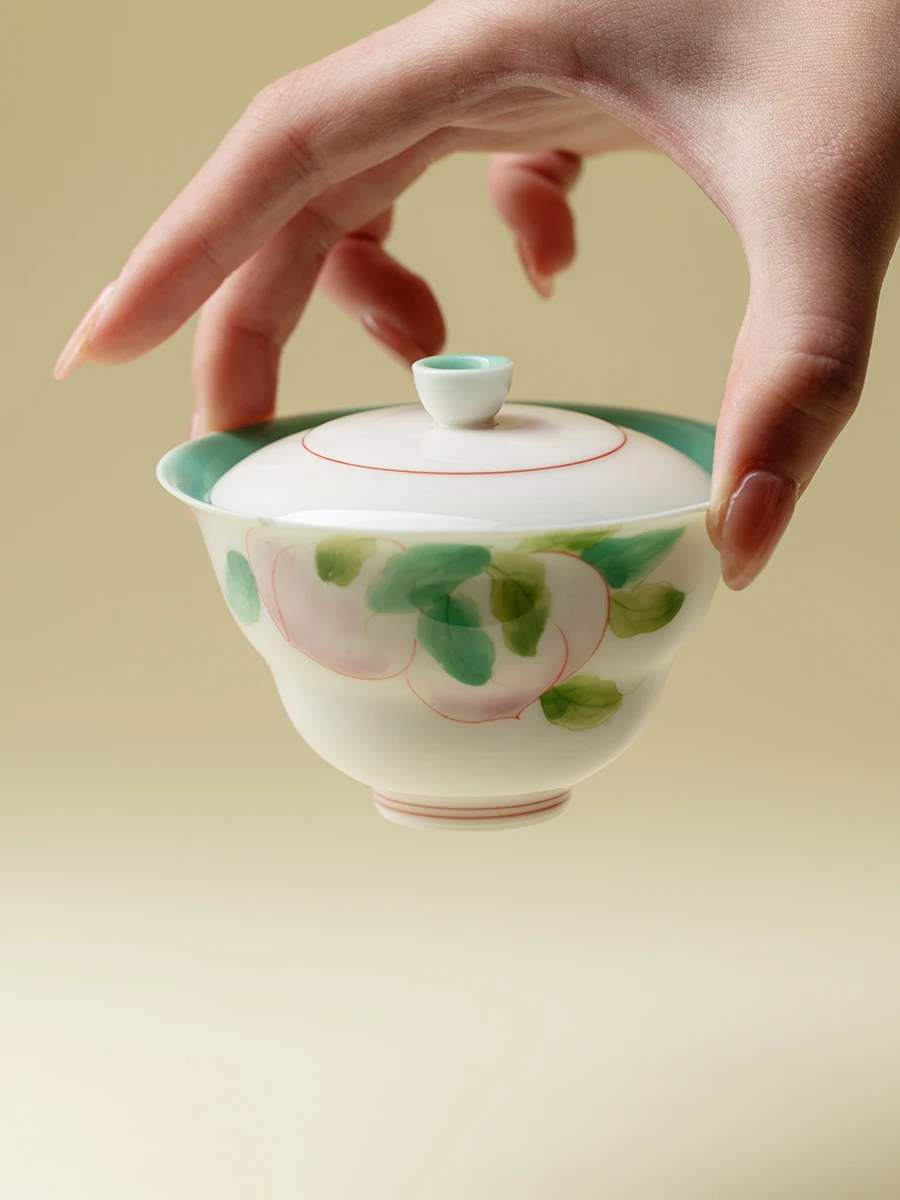 Jingdezhen Famille Rose Hand Drawning Ceramic Gourd Tureen Exquisite Handmade Good-looking Tea Brewing Bowl Kung Fu Set
Jingdezhen Famille Rose Hand Drawning Ceramic Gourd Tureen Exquisite Handmade Good-looking Tea Brewing Bowl Kung Fu Set
