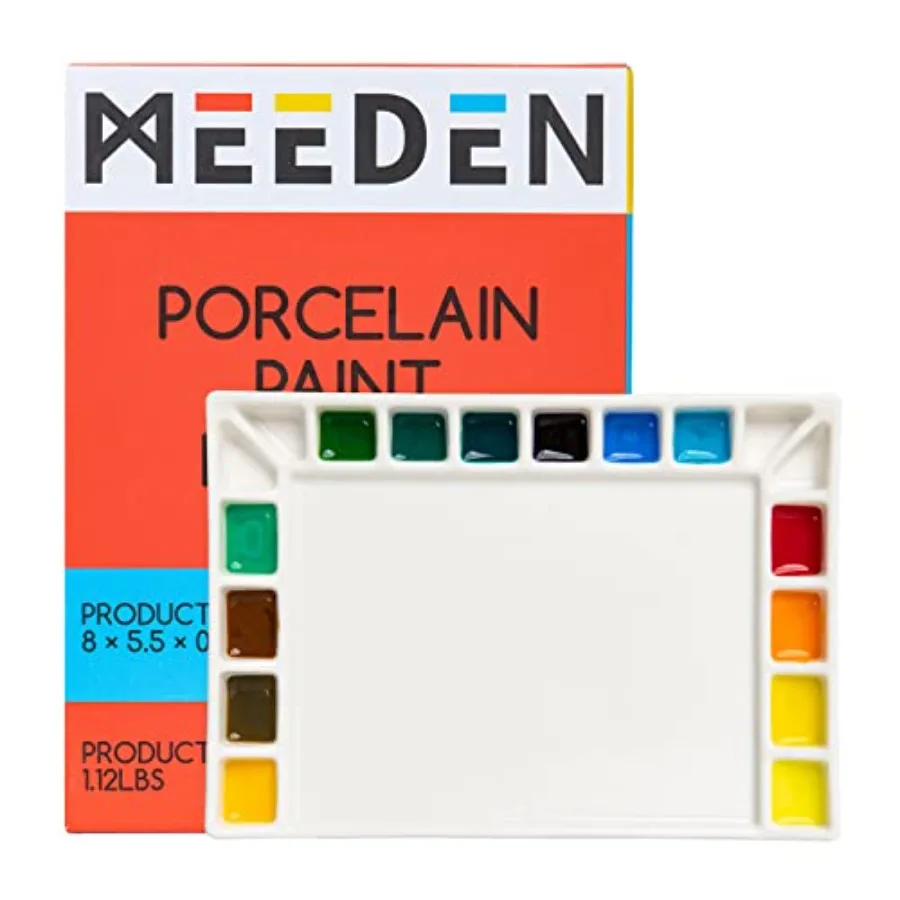 18-Well Porcelain Artist Paint Palette, Mixing Art Ceramic Watercolor Paint Palette for Watercolor Gouache Acrylic Oil Painting
18-Well Porcelain Artist Paint Palette, Mixing Art Ceramic Watercolor Paint Palette for Watercolor Gouache Acrylic Oil Painting
