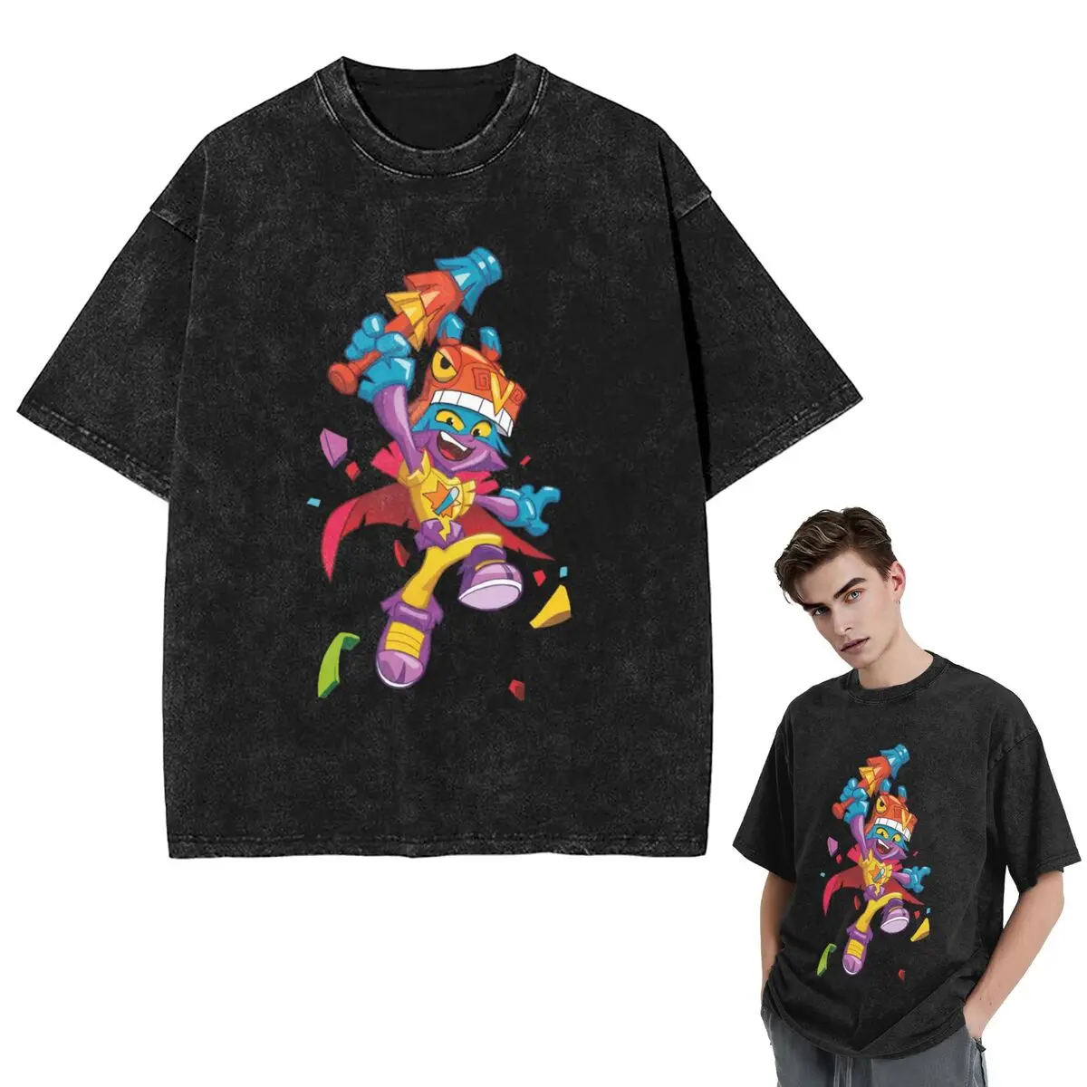 Streetwear T-Shirts Superthings Washed T Shirt Short Sleeve Hip Hop T-Shirt Tops Tees for Men Women
Streetwear T-Shirts Superthings Washed T Shirt Short Sleeve Hip Hop T-Shirt Tops Tees for Men Women