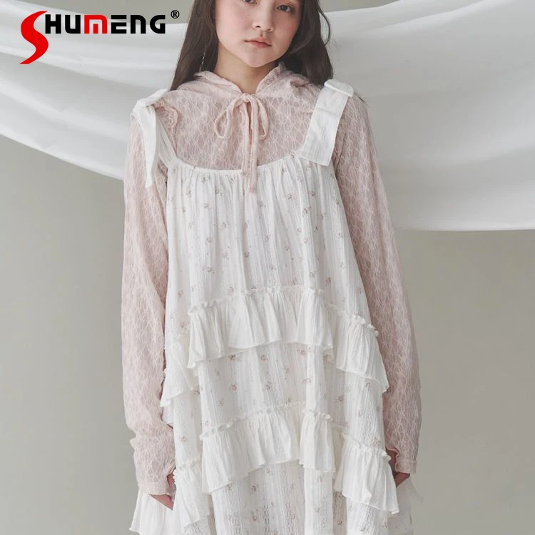 Japanese Style Sweet Printed Ruffles Edge Loose Outer Suspender Dress Jsk 2025 New Summer Women's Daily Short A-shaped Dress
Japanese Style Sweet Printed Ruffles Edge Loose Outer Suspender Dress Jsk 2025 New Summer Women's Daily Short A-shaped Dress