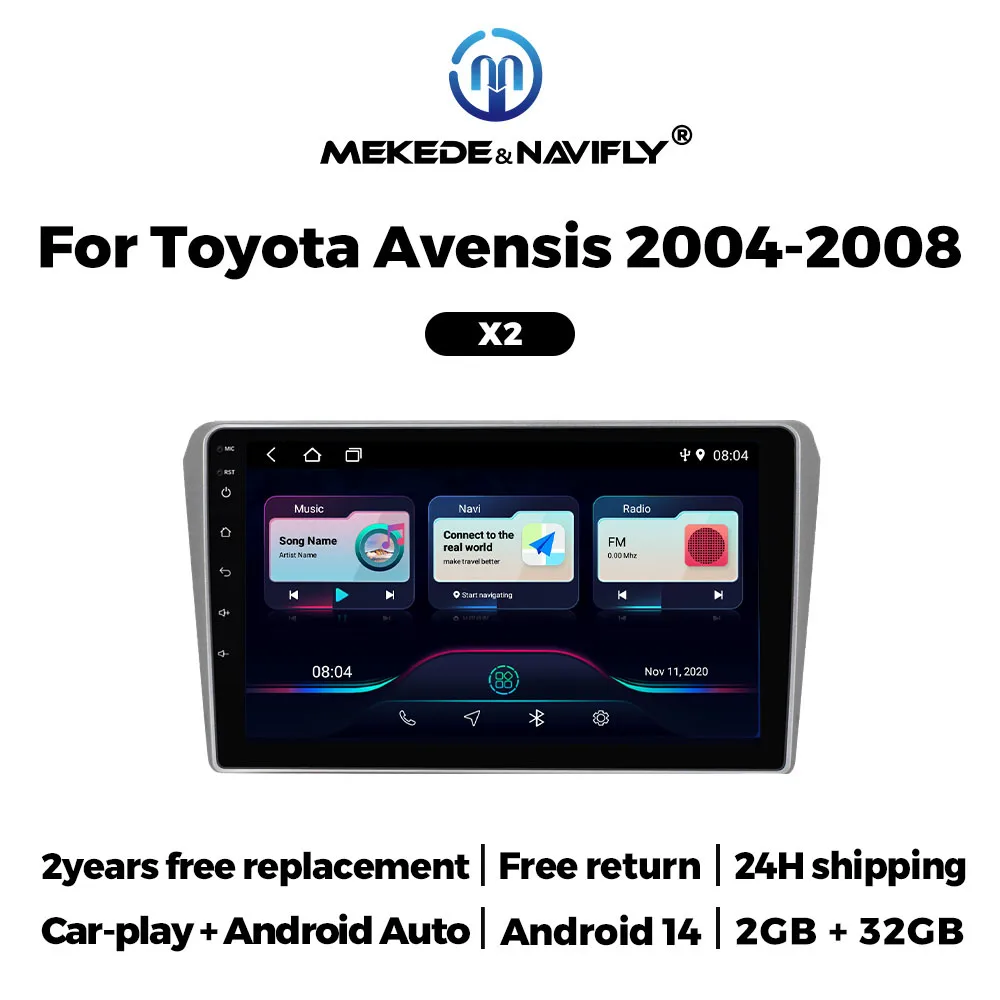 MEKEDE 9-дюймовый Android 14 Carplay автомобильный радиоприемник для Toyota Avensis 2002-2008 GPS автомобильный радиоприемник беспроводной Android авто стерео
MEKEDE 9-дюймовый Android 14 Carplay автомобильный радиоприемник для Toyota Avensis 2002-2008 GPS автомобильный радиоприемник беспроводной Android авто стерео