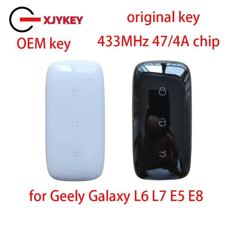 XJY Original 433MHZ Remote Control Key for Geely Galaxy L6 L7 E5 E8 3Button with 47/4A Chip
XJY Original 433MHZ Remote Control Key for Geely Galaxy L6 L7 E5 E8 3Button with 47/4A Chip