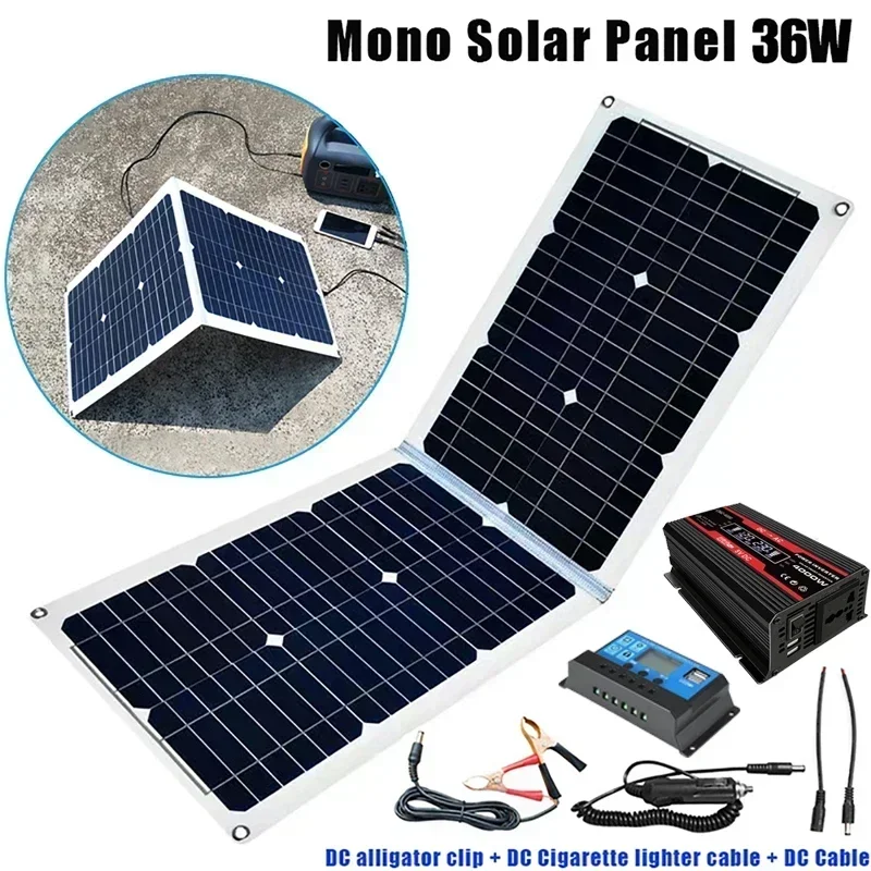 12V to 110V/220V Solar System Power Inverter Set 4000W Inverters with LCD Display+36W/18V Solars Panel+30A Controller Dual USB
12V to 110V/220V Solar System Power Inverter Set 4000W Inverters with LCD Display+36W/18V Solars Panel+30A Controller Dual USB