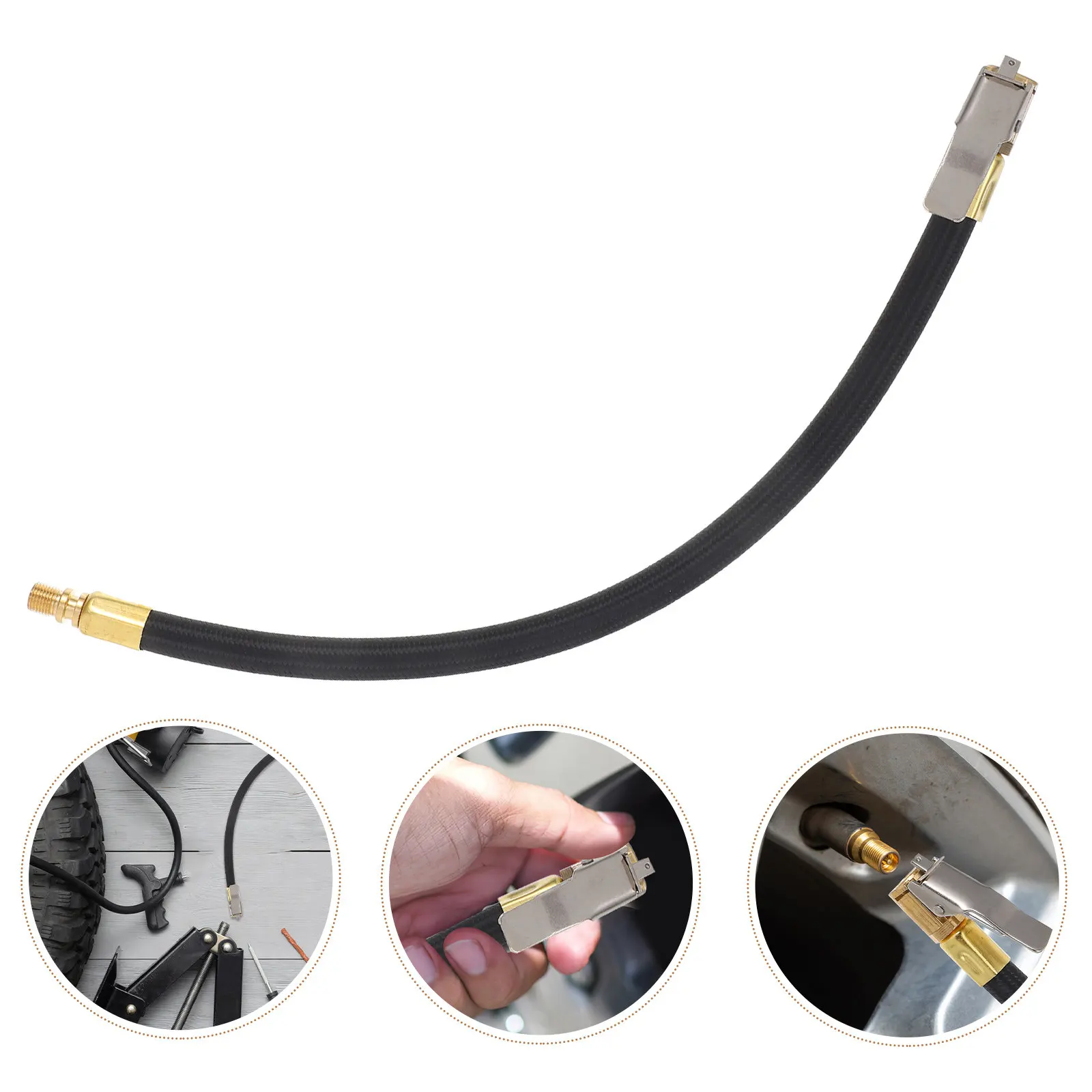 Tire Inflator Extension Hose Quick Inflation Adapter Copper Pump Extension for Car Motorcycle Bicycle Air Pumps Attachments
Tire Inflator Extension Hose Quick Inflation Adapter Copper Pump Extension for Car Motorcycle Bicycle Air Pumps Attachments