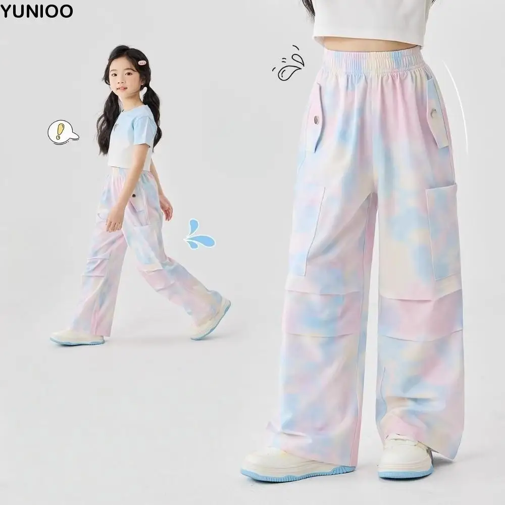 Quick Dry Tie-dye Cargo Pants Korean Style Elastic Fabric Wide Leg Pants Breathable Mosquito Proof Loose Fit Trousers
Quick Dry Tie-dye Cargo Pants Korean Style Elastic Fabric Wide Leg Pants Breathable Mosquito Proof Loose Fit Trousers